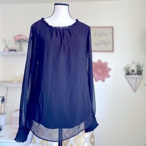 WHBM Long Sleeve Blouse Size 10